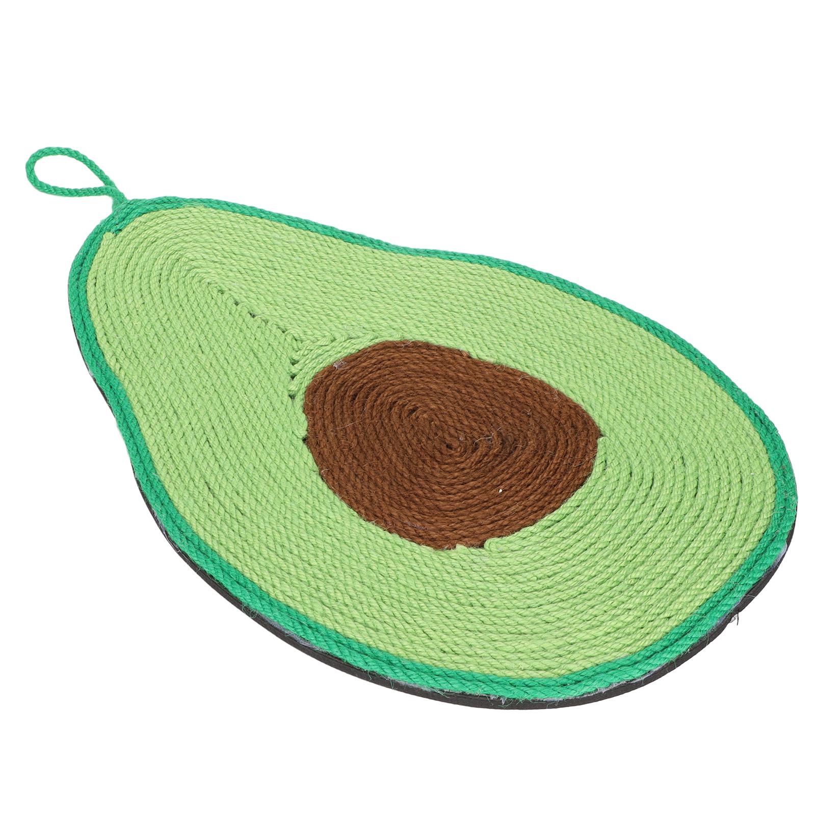 Cat Scratch Pad 28x43cm Avocado Shape Sisal EVA Scratch Resistant Cat Scratch Bed for Cats Release Pressure