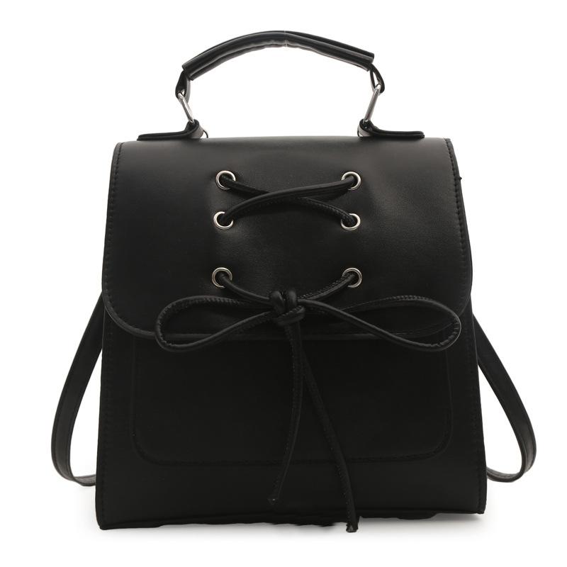 Koreanische Version des Schleifenrucksacks für Damen, neuer trendiger Moderucksack, süße Handtasche, Schultertasche, Schultasche