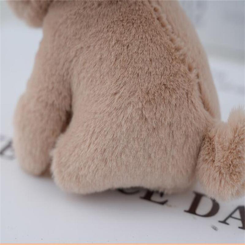 Bonito Grande Nariz Pequeno Cão Brinquedo De Pelúcia Pingente Bicho de Pelúcia chaveiro Boneca Bolsa Pendurado Decoração Pequeno Presente 12CM
