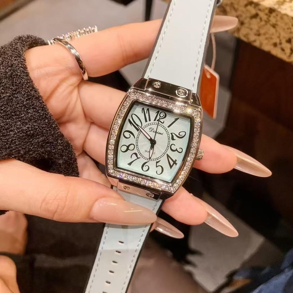 Cask Type Women'S Watch Large Dial Watch Women'S Digital Scale Trade