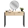Loft Cosmetic Dressing Table With Led Makeup Mirror And Drawer Lighting