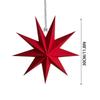 1pcs 9-Pointed Paper Stars Christmas Hanging Decor 30cm Folding Paper Star Decorations For Wedding Birthday Christmas Par
