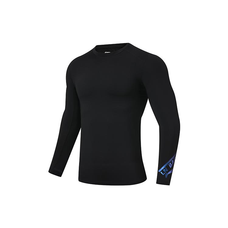 Li Ning Sweatshirts Men's Black Crew Neck Moderate Other AUDR101-1