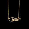 Atoztide Custom Name Necklace for Women Snowflake On Chain Stainless Steel Jewelry Winter Choker Personalized Christmas Gift