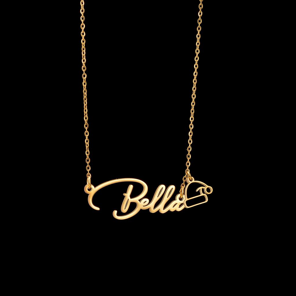 Atoztide Custom Name Necklace for Women Snowflake On Chain Stainless Steel Jewelry Winter Choker Personalized Christmas Gift