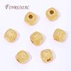 5.5mm 18K Gold Plated Brass Square Beads For Beading,Metal Separator Beads For Bracelets Accessories,DIY Jewelry Making Supplies