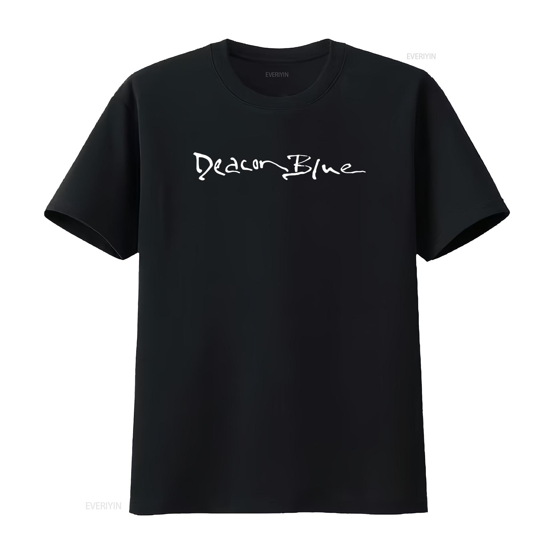 

DEACON BLUE T SHIRT in Sizes S M L XL XXL with Black and White Colours New Stylish vintage Washed Top For Everyday Wear 4XL