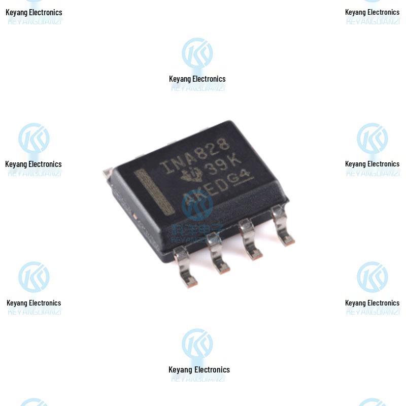 New INA828IDR Low-Power Precision Instrumentation Amplifier IC, SOIC-8