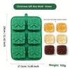 Christmas Silicone Chocolate Baking Molds For Cake Toppers,Santa Clause Snowman Xmas Tree Presents Gingerbread Stockings Molds