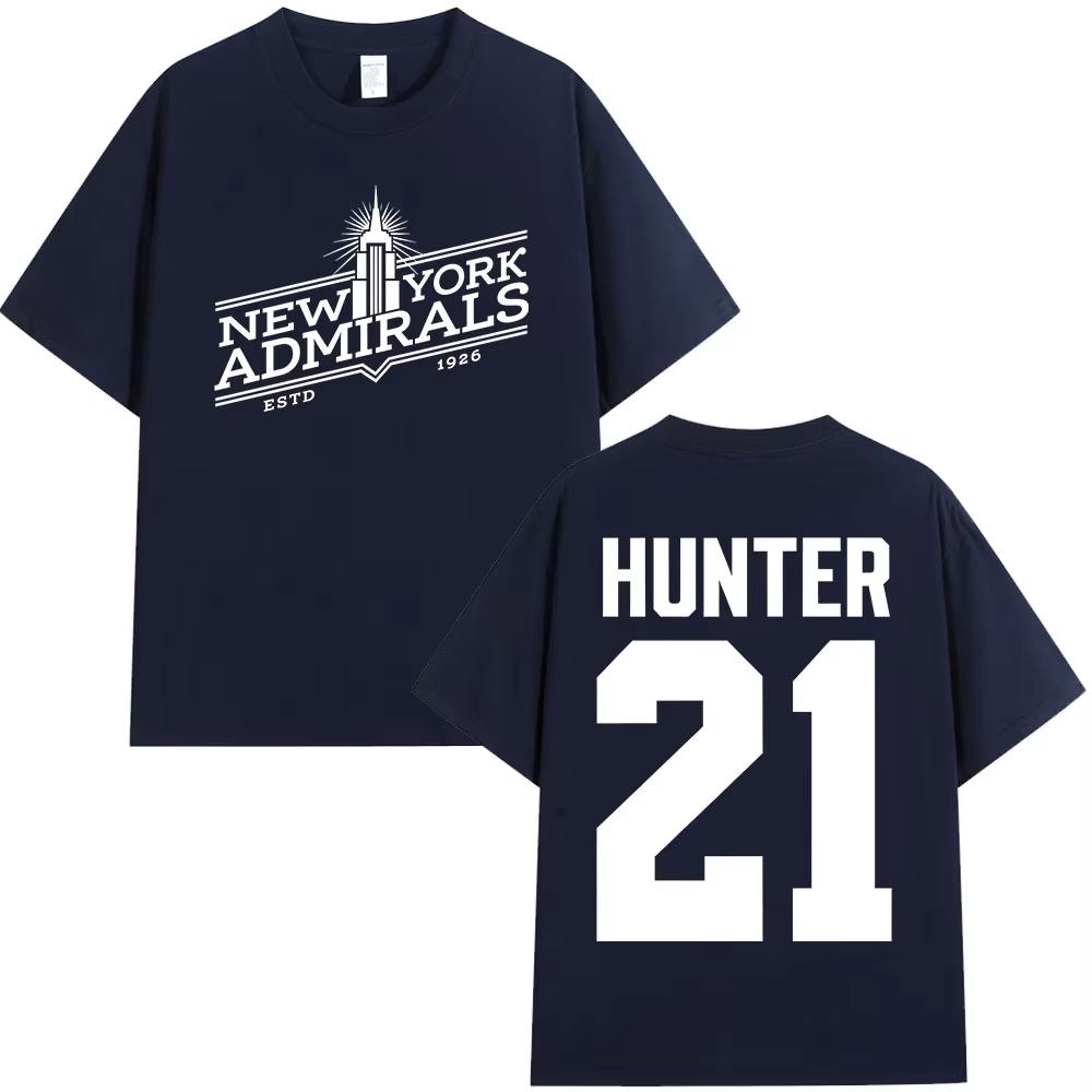 Heated Rivalry Scott Hunter 21 New York Admirals T-Shirt Herrenbekleidung Mode Vintage Oversized T-Shirt Baumwolle Lässige T-Shirts