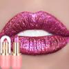 7- Aurora Chameleon Metallic Lip Stick High Shine Long-Lasting Diamond Blue Purple Lip Gloss for Halloween & Stage Makeup