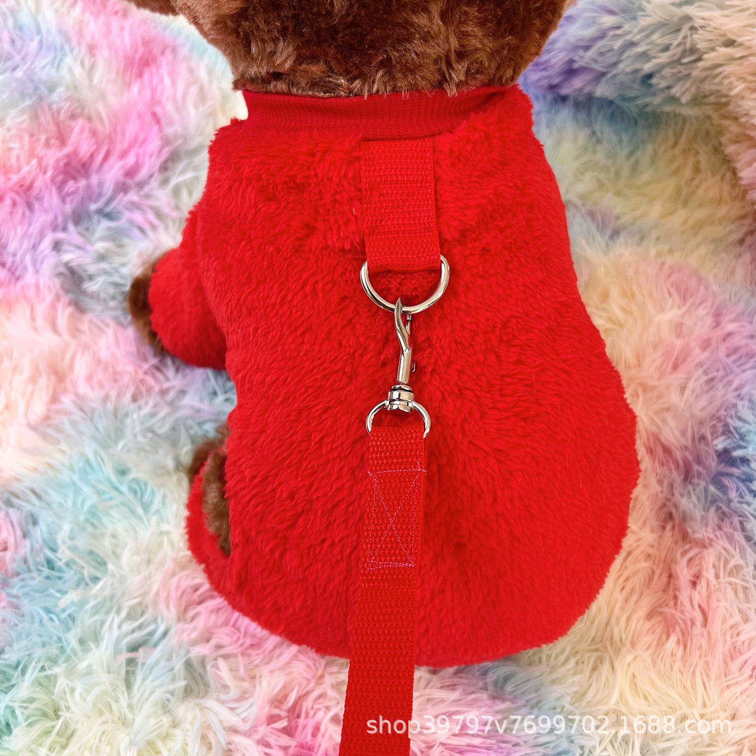 

Autumn and winter new dog four-legged clothes small and medium-sized dogs can lead teddy cats XXL