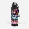 Anime K-Pop Demon Hunters Character Water Cup Large Capacity Outdoor Portable Rope Drinking Bottle Gift for Boys and Girls