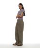 PARTIMENTO WOMEN Detachable Layered Chino Skirt Pants_Warm Gray
