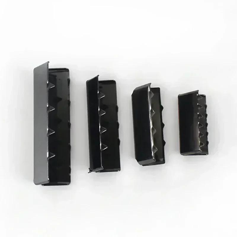 10/30Pcs Meetee Metal Clip Buckles Bag Strap End Stopper Clips Waistband Belt Lock Zipper Tail Buckle Sewing Accessories
