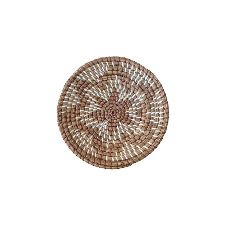 Circular Wall Decor Homestay Living Room Straw Woven Hanging Woven Decor