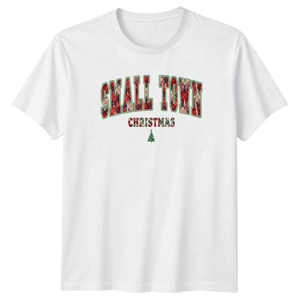 Small Town Christmas Holidays Unisexs Unisexs Graphic Tee Shirt S