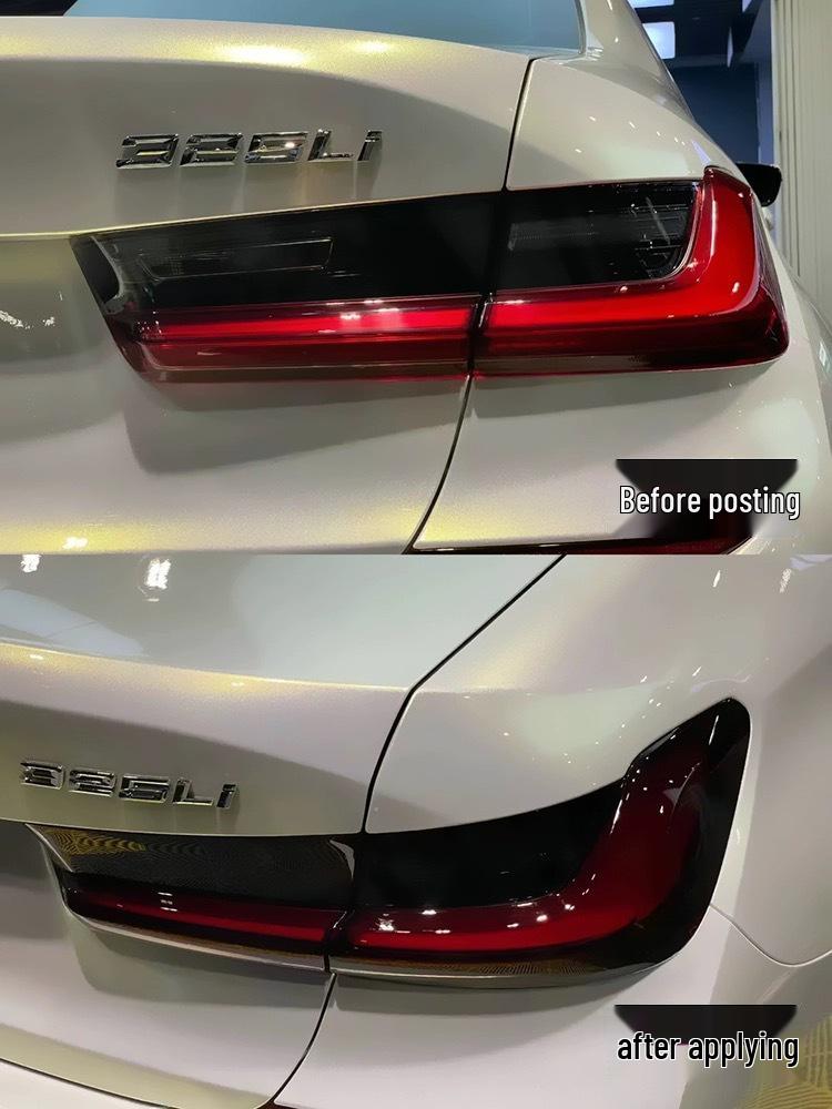 Black Warrior Smoked TPU Headlight Film for 25 BMW 5 Series Models