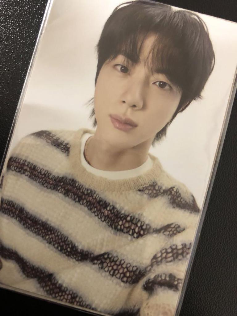 [USED] BTS JIN Trading Card Only Check Shirt Accessories RUN SEOKJIN Korea