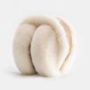 Women Earmuffs Thickened Inner Lining Bow Embellishment Suede Fabric Adjustable Headband Earmuffs Winter Accessory