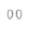 Boucles D'oreilles - Valaries - Argent 925 - Rhodié - Zircone - Taille Brillantante