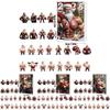 Christmas Countdown Blind Box With Muscular Santa Figure For Holiday Tree Decor And Gift Giving