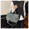 Wash Denim Women Luxury Designer Handbags And Purses New Buckle Design Commuting Shoulder Crossbody Bags Large Capacity Toes