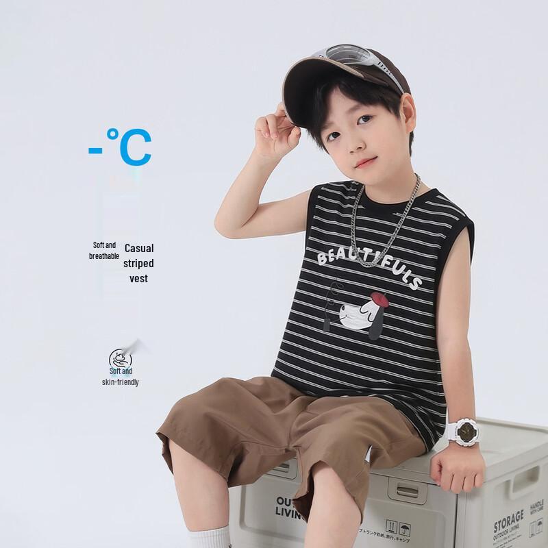 Boys  Summer Sleeveless Cotton Tee 150