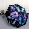 1pc Butterfly Dreamcatcher Automatic Open/Close Umbrella with Folding Feature Compact Travel Umbrella, Lightweight Design, for Commuting, Business140