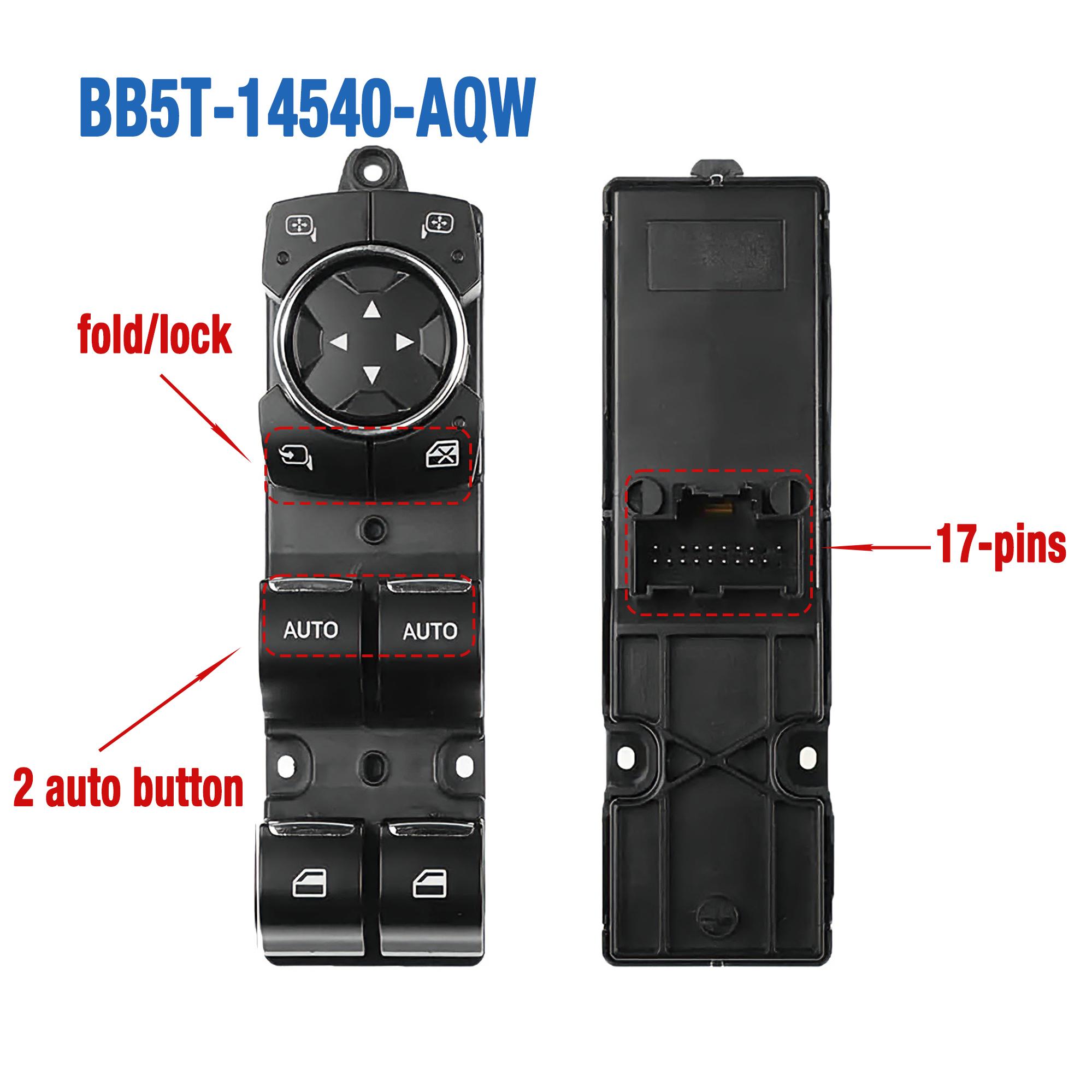 BB5T-14540-AQW BB5T14540AQW For Ford Explorer Taurus 2011-2015,Driver Side Power Master Window Glass Control Switch Button BB5T-14540-AQW