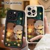 Phone Case: 2D Flat Design Suitable for iPhone 18 17 16 15 14 13 Pro Tiered Protective Case, Featuring Bear and Panda, Christmas and Halloween Gift
