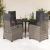 VidaXL Garden Dining Set 5 Pcs with Cushions Grey 3212783