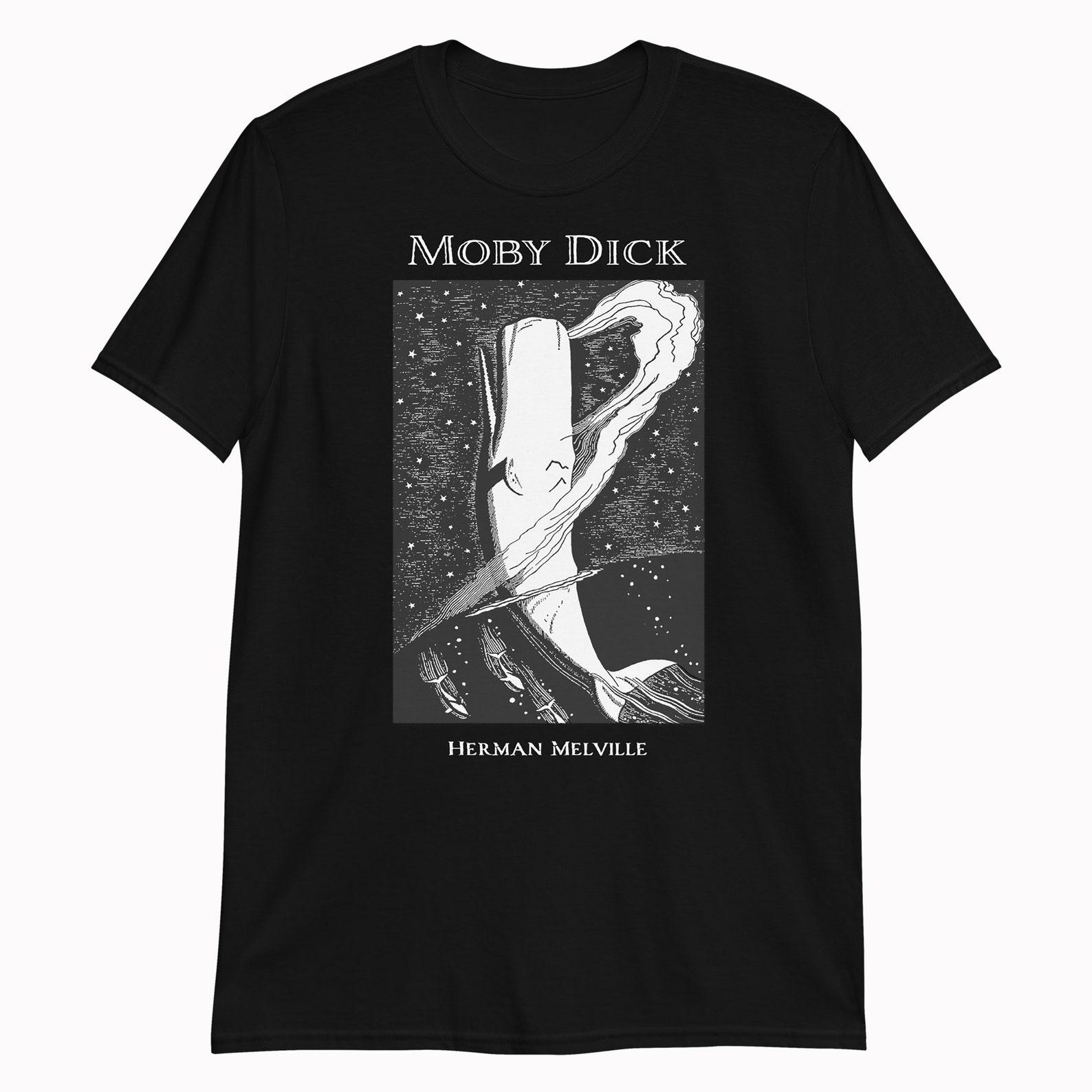 Moby Dick T-Shirt | Herman Melville | Classic Book | Literary Gift | The White Whale S