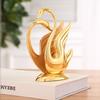 Rustproof Golden Swan Napkin Holder Handmade Vertical Napkin Rack European Tissue Stand  Home