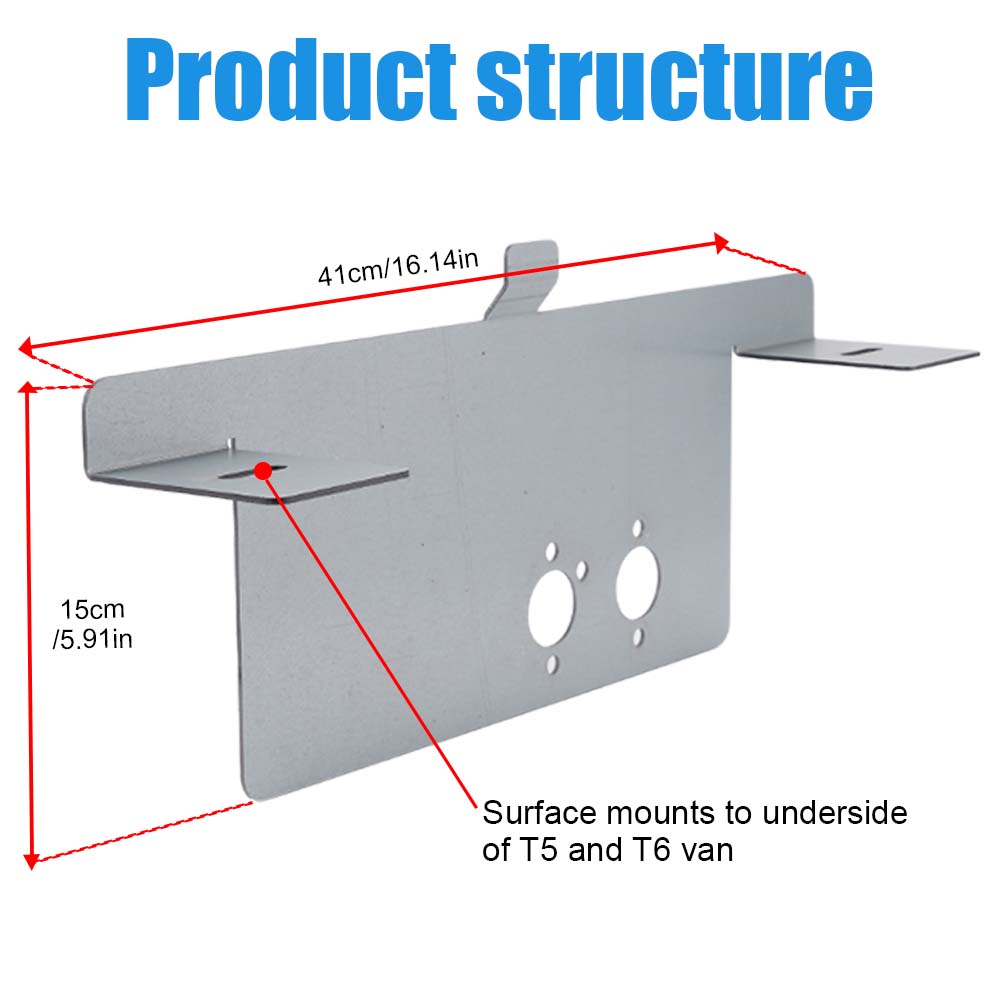 Car Air Diesel Heater Base Mounting Bracket Floor Plate Silver Sturdy Plate For Eberspacher Webasto Car Truck VAN T5/T6