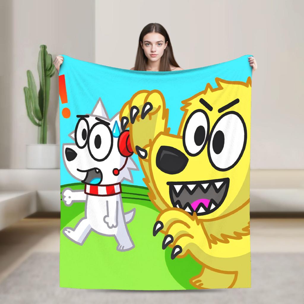 Tylers And Snowi Gaming Blanket  Camping Flannel Throw Blanket For Living Room Warm Soft Customized Quality Bedspread Gift