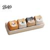 Push Button Toy Cartoon Dog Fidget Keyboard Toy, 1/2/3/4/9-Key Stress Relief Gadgets Mini for Backpack Handbag Purse Charm Keychain Pendant
