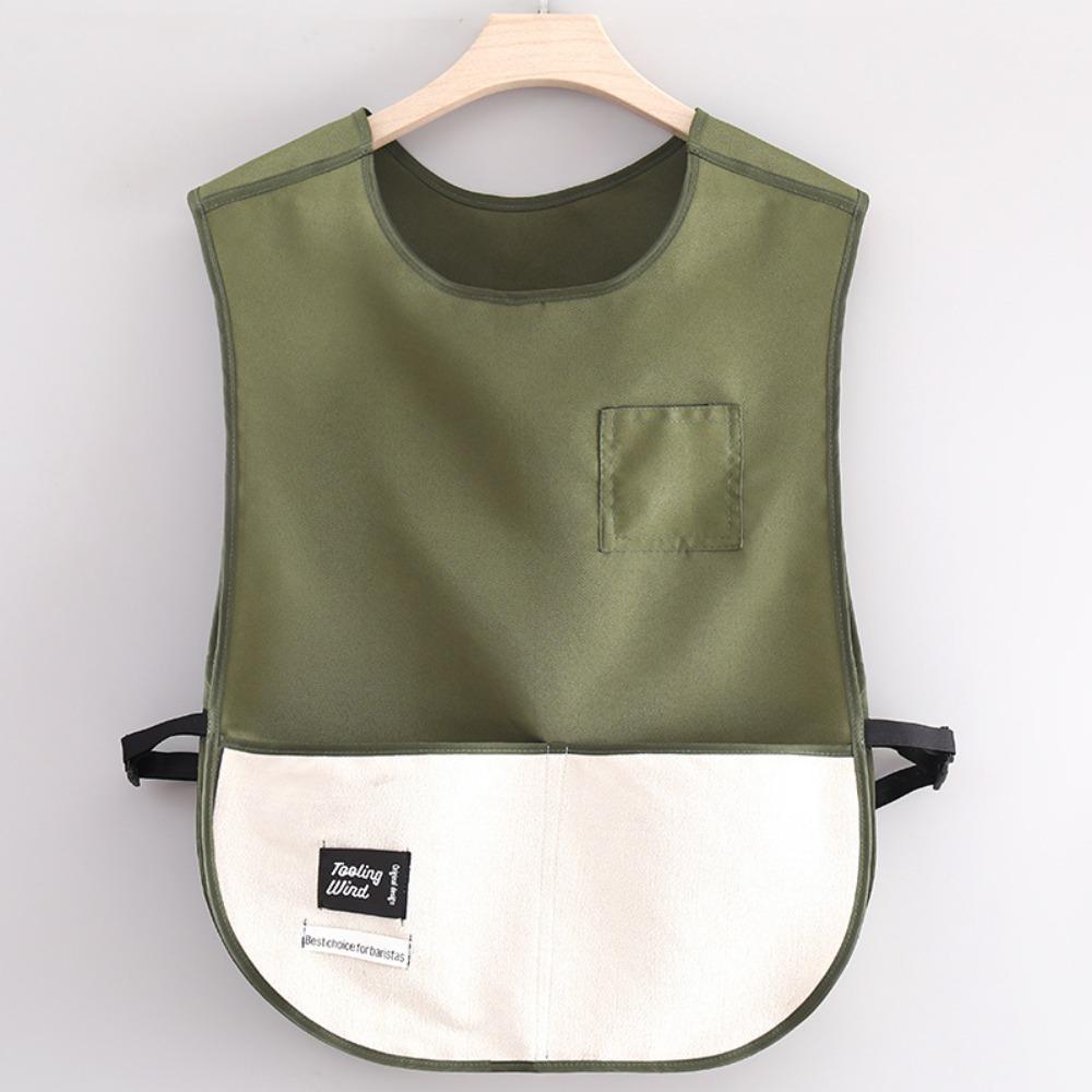 

Маслостойкий фартук шеф-повара, грязеотталкивающий кухонный халат, высококачественный кухонный жилет-фартук для домашней кухни