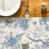 Artoid Mode Peacock Flower Chinoiserie Pompon Fall Table Runner, Seasonal Modern Kitchen Dining Table Decoration for Home Party Decor 13x48 Inch