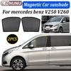 LINNUNU For Mercedes Benz V250 Vito V260 L Magnetic Car Sunshade Window Curtain Mesh Block Sunlight Interior Accessory Sunscreen