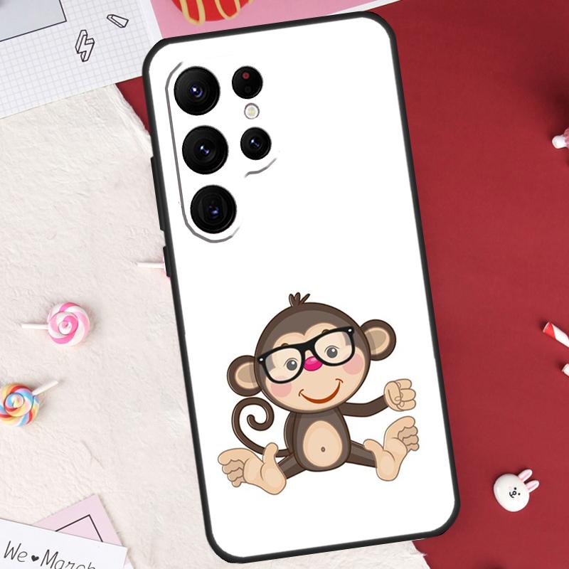 Monkey Gorilla Ape Baby Case For Samsung Galaxy S25 FE S23 FE S20 S21 S22 S24 S25 S26 Ultra S10 S25 Plus Cover Shell