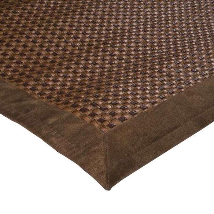 Suede Braided Natural Rug, Brown, 60x90cm