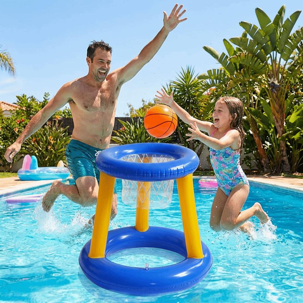 with Ball Inflatable Basketball Hoop Floating Basketball Water Games  Swimming Pool