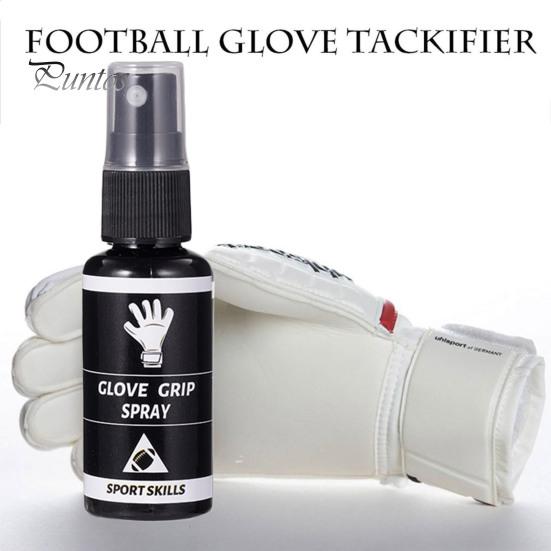 Lightweight Goalkeeper Glove Spray 30ml Football Grip Sprayer Rugby Maintenance Tackifier Sticky for All Goalie Gloves Cleaner Game-time