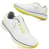 Men's Waterproof Breathable Golf Shoes with Fixed Spikes and Buttons