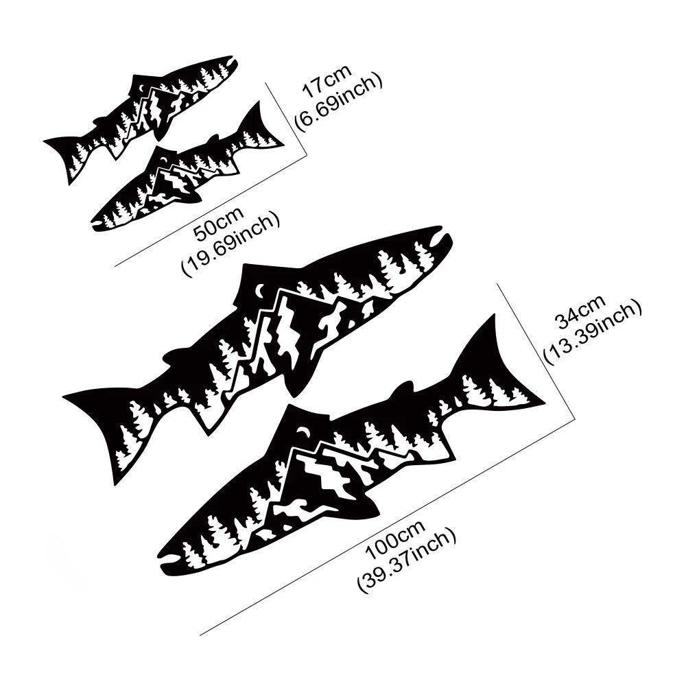 Graphics Forest Fish Decor Sticker Car Body Decoration Van Camping Rv Motohome Caravan Motor Vehicle Auto Tuning Accessories