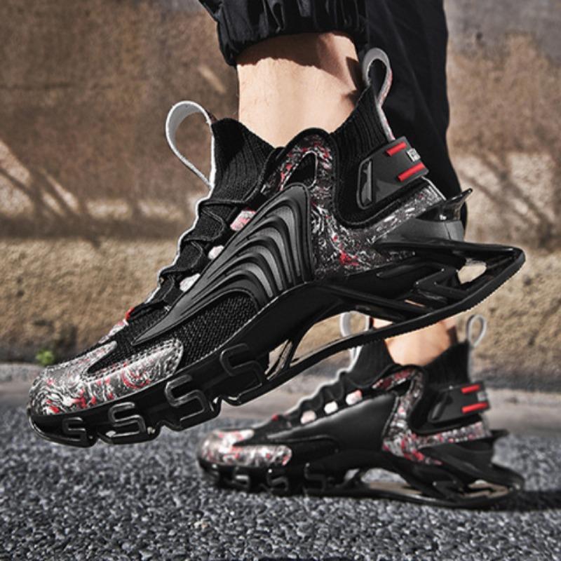 Men's Large Blade Running Shoes, Casual Running, Summer Breathable Sports Shoes