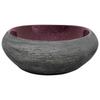 Vidaxl Countertop Washbasin, Purple-Gray, Oval, 59X40X14 Cm