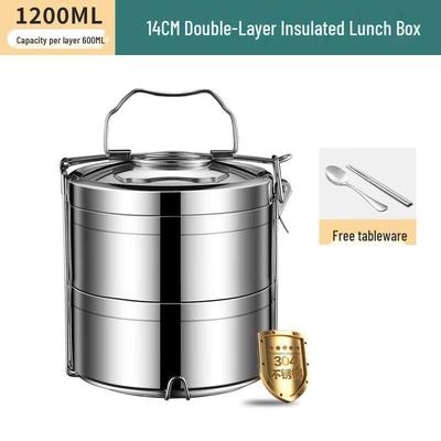 DM 304 Edelstahl Mehrschichtige Lunchbox Bento Box