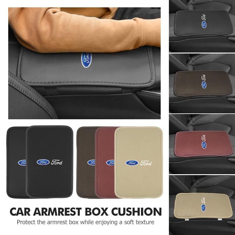 PPWE7 Car Center Console Covers Soft Armrest Mat Styling Accessories For Ford Escort KA Flex Everest KA Expedition Falcon Fusion